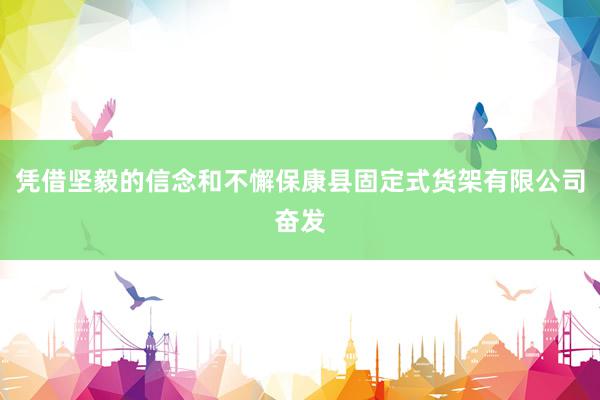 凭借坚毅的信念和不懈保康县固定式货架有限公司奋发
